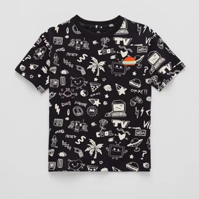 Thereabouts x Matthew Langille Little & Big Boys Crew Neck Short Sleeve Graphic T-Shirt