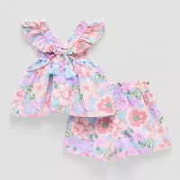 Btween Baby Girls 2-pc. Short Set