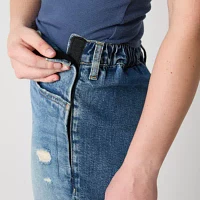 Arizona Juniors Womens Highest Rise Straight Leg Seated Wear Jean