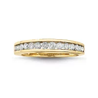 1/2 CT. T.W. Diamond 10K Gold Wedding Band