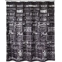 Avanti Chalk It Up Shower Curtain