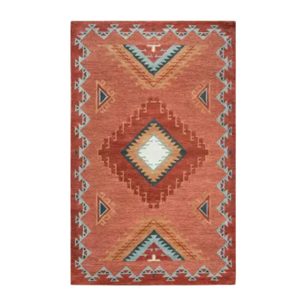 Rizzy Home Mesa Collection Dynasty Hand-Tufted Diamond Area Rug