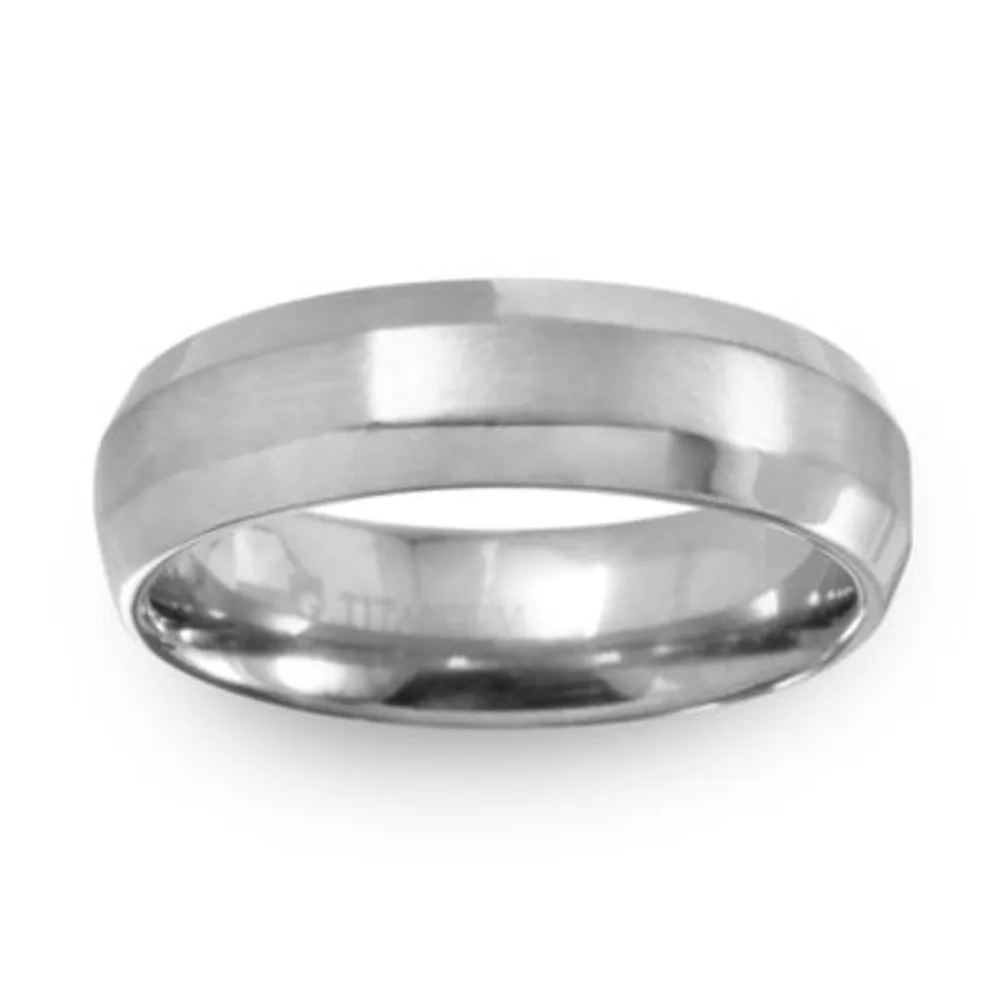 6MM Titanium Wedding Band