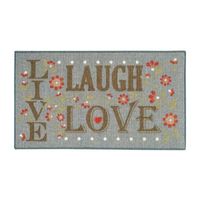 Live Love Laugh Rectangular Rug