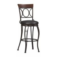 Circles-Back Swivel Barstool