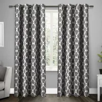 Exclusive Home Curtains Gates Energy Saving Blackout Grommet Top Set of 2 Curtain Panel