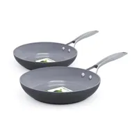 GreenPan Paris Pro Hard Anodized Ceramic Non-Stick 2-pc. Open Frypan Set