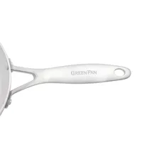 GreenPan Venice Pro Stainless Steel Ceramic Non-Stick 3.5qt. Chefs Pan with Helper Handle