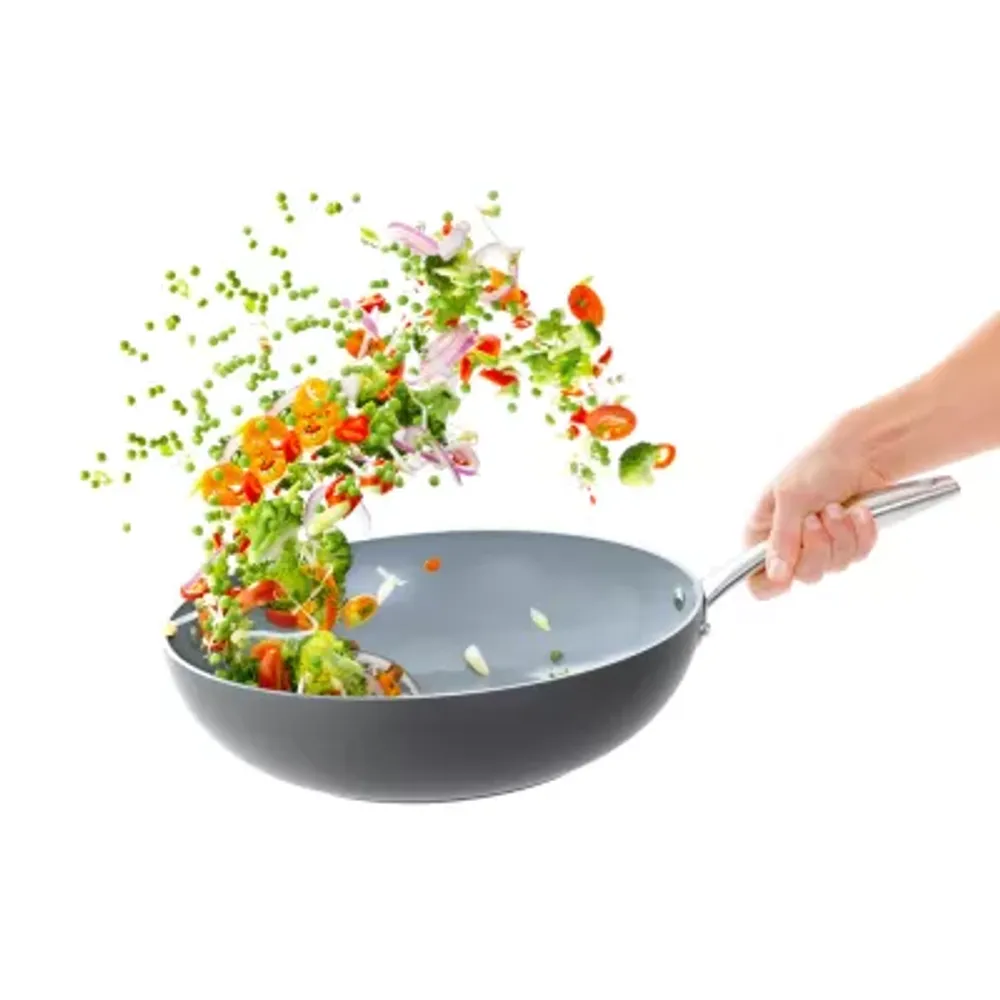 GreenPan Lima Hard Anodized Ceramic Non-Stick 12.5" Open Wok