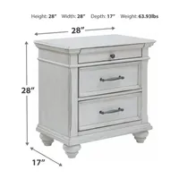 Signature Design by Ashley® Kaelyn 3-Drawer Nightstand