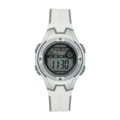 Armitron Prosport Womens Chronograph White Strap Watch 45/7115gwt