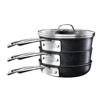 Granitestone 10-pc. Aluminum Dishwasher Safe Non-Stick Cookware Set