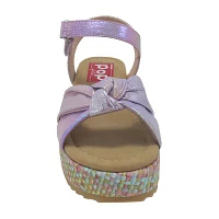 Pop Little & Big  Girls Presence Wedge Sandals