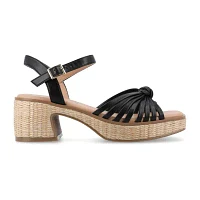 Journee Collection Womens Hally Heeled Sandals