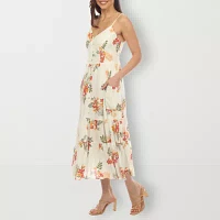 White Mark Womens Sleeveless Floral Sundress