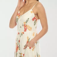 White Mark Womens Sleeveless Floral Sundress