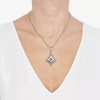 Womens Sterling Silver Pendant Necklace