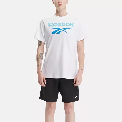 Reebok Identity Mens Crew Neck Short Sleeve Athletic Fit Graphic T-Shirt