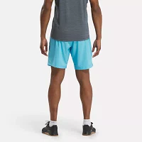 Reebok Mens Mid Rise Workout Shorts