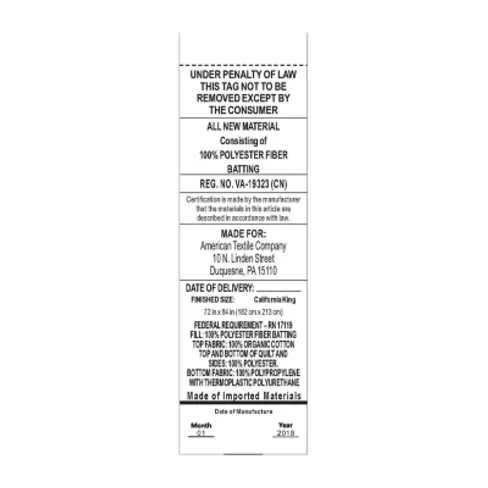 Allerease Waterproof 100% Organically Grown Cotton Top Mattress Pad