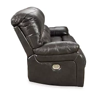 Signature Design By Ashley® Hallstrung Dual Power Leather Reclining Sofa