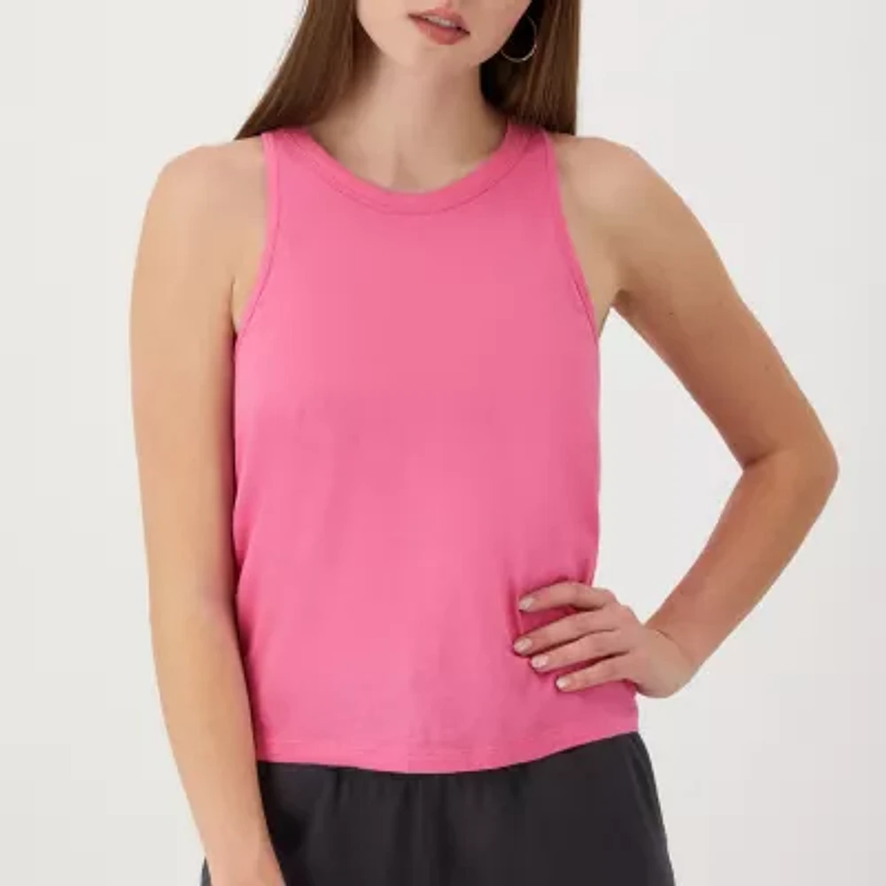 Champion Womens Crew Neck Sleeveless Tank Top