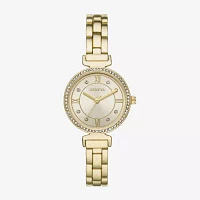 Geneva Womens Crystal Accent Gold Tone Bracelet Watch Fmdjm293