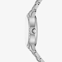 Geneva Womens Crystal Accent Silver Tone Bracelet Watch Fmdjm294