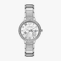 Geneva Womens Crystal Accent Silver Tone Bracelet Watch Fmdjm295