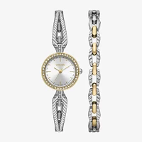 Geneva Geneva Ladies Womens Crystal Accent Two Tone Bracelet Watch Fmdjm298