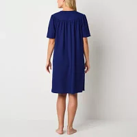 Adonna Womens Waffle Short Sleeve Long Length Robe