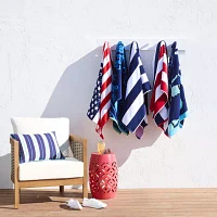 Outdoor Oasis American Flag Beach Towels