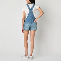 Arizona Sleeveless Womens Shortalls-Juniors
