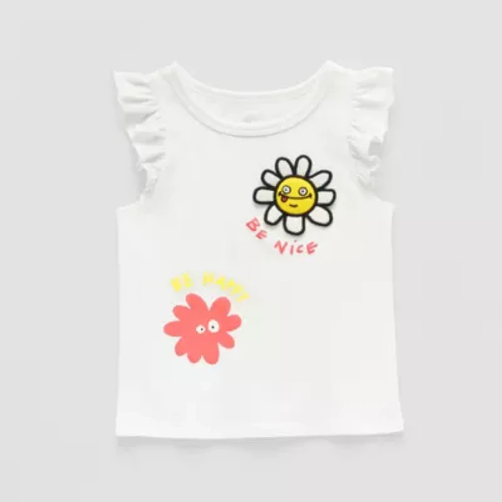 Okie Dokie x Matthew Langille Toddler Girls Crew Neck Short Sleeve T-Shirt