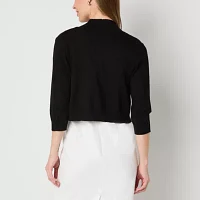Perceptions Womens 3/4 Sleeve Shrug