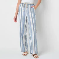 Frye and Co. Womens Wide Leg Flat Front Pant