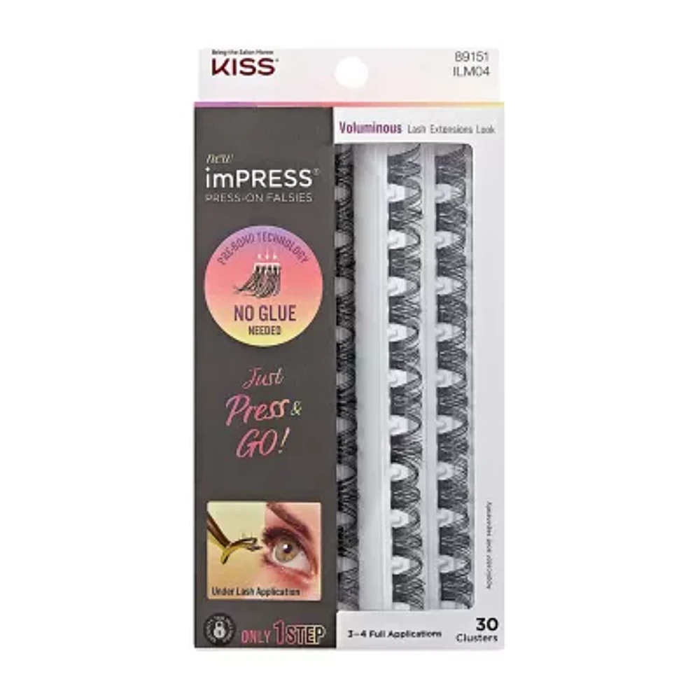 Kiss Lashes Impress Falsies Voluminous 30 Clusters