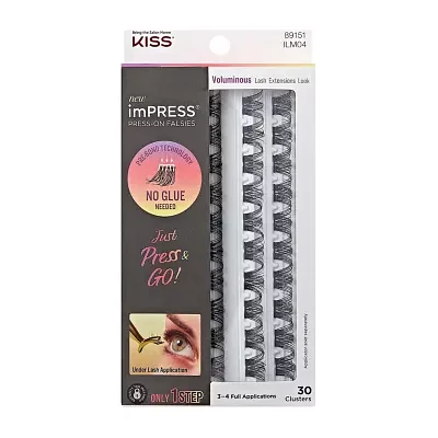 Kiss Lashes Impress Falsies Voluminous 30 Clusters