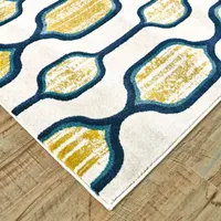 Weave And Wander Mersin Geometric Hooked Indoor Rectangular Accent Rug