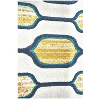 Weave And Wander Mersin Geometric Hooked Indoor Rectangular Accent Rug