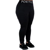 Poetic Justice Lex Womens Mid Rise Active Jogger Pant Plus