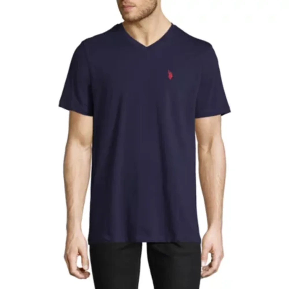 U.S. Polo Assn. Stretch Mens V Neck Short Sleeve T-Shirt