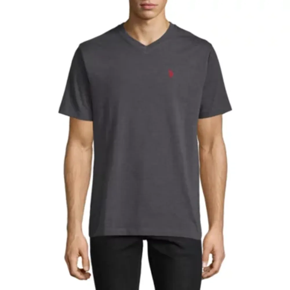 U.S. Polo Assn. Stretch Mens V Neck Short Sleeve T-Shirt