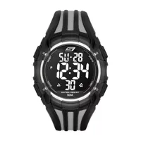 Skechers El Porto Mens Digital Black Strap Watch Sr1006