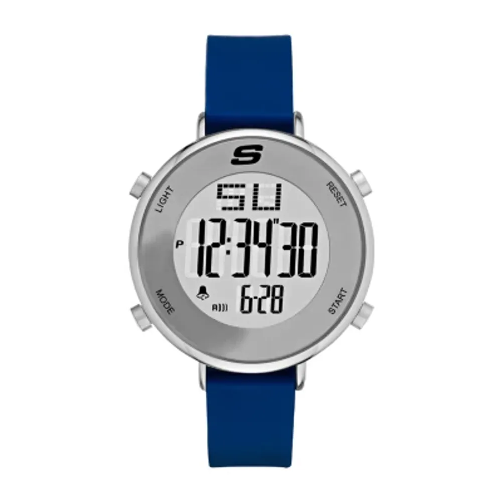 Skechers Magnolia Womens Chronograph Digital Blue Strap Watch Sr6067