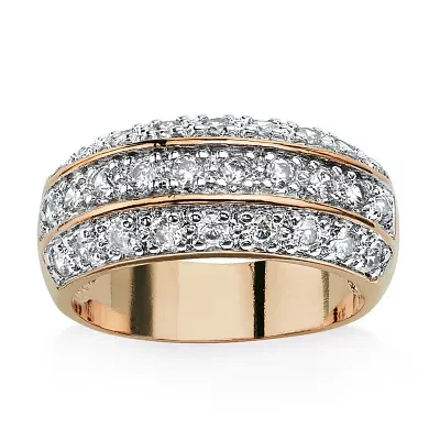 Womens 1 3/4 CT. T.W. Cubic Zirconia 14K Gold Over Brass Engagement Ring