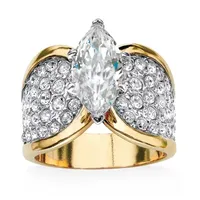 Womens / CT. T.W. Cubic Zirconia 14K Gold Over Brass Cocktail Ring