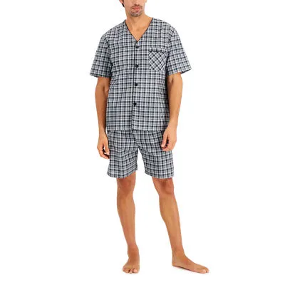 Hanes Mens Big Short Sleeve 2-pc. Shorts Pajama Set