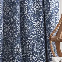 Martha Stewart Bandana Back Tab Blackout Set of 2 Curtain Panels