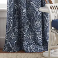 Martha Stewart Bandana Back Tab Blackout Set of 2 Curtain Panels